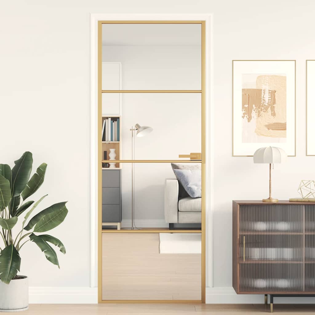Schuifdeur Helder Esg-Glas En Aluminium Kleurig
