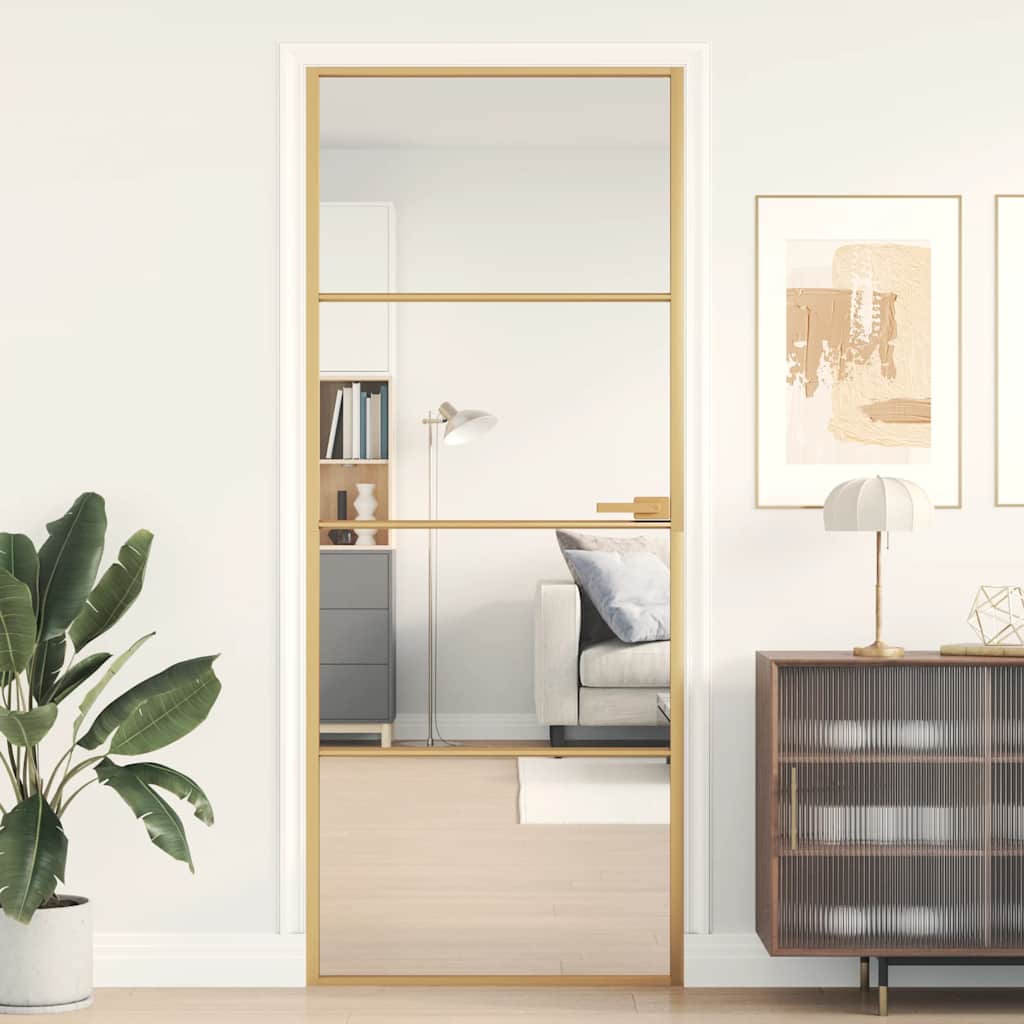 Schuifdeur Helder Esg-Glas En Aluminium Kleurig