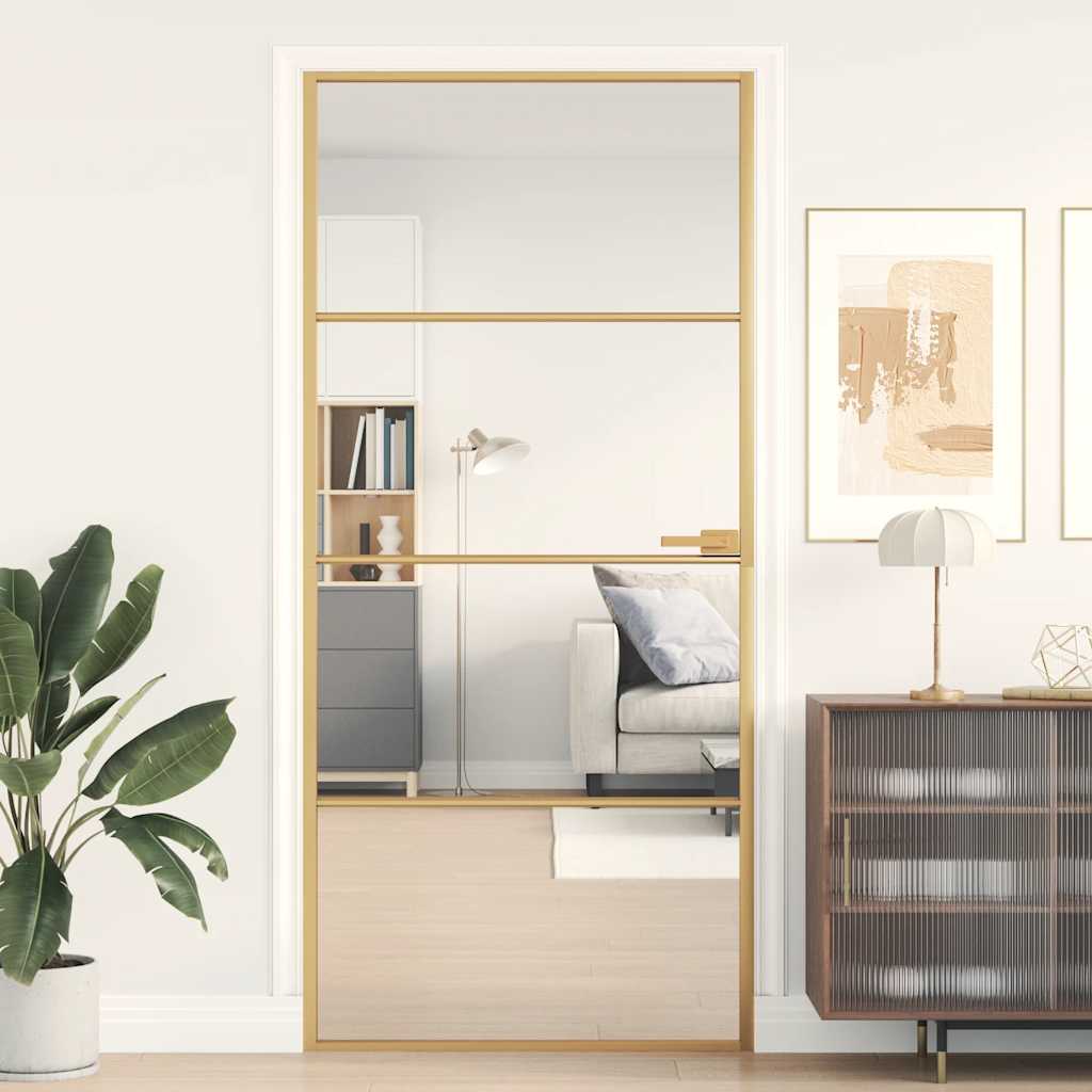 Schuifdeur Helder Esg-Glas En Aluminium Kleurig