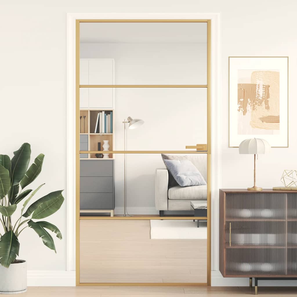 Schuifdeur Helder Esg-Glas En Aluminium Kleurig