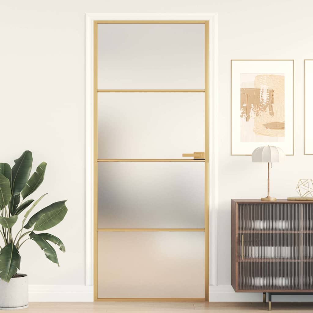 Schuifdeur Helder Esg-Glas En Aluminium Kleurig