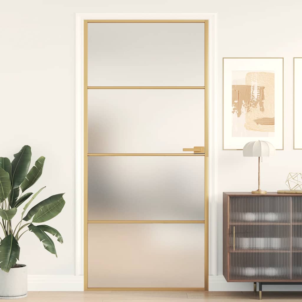 Schuifdeur Helder Esg-Glas En Aluminium Kleurig