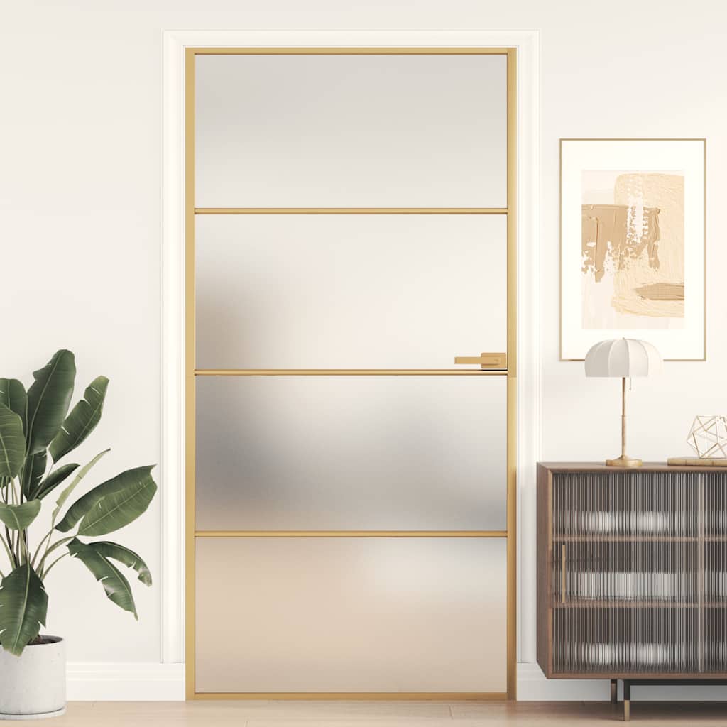 Schuifdeur Helder Esg-Glas En Aluminium Kleurig