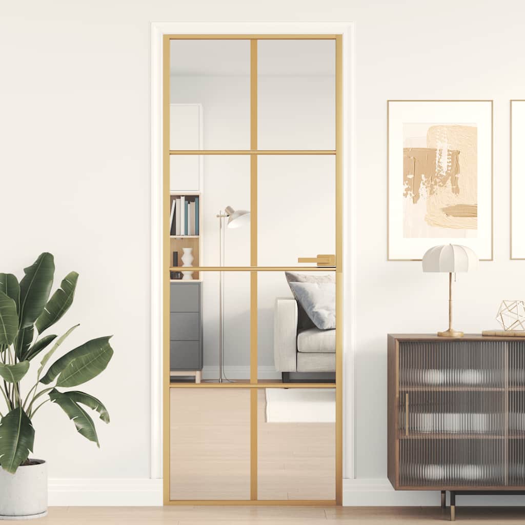 Schuifdeur Helder Esg-Glas En Aluminium Kleurig