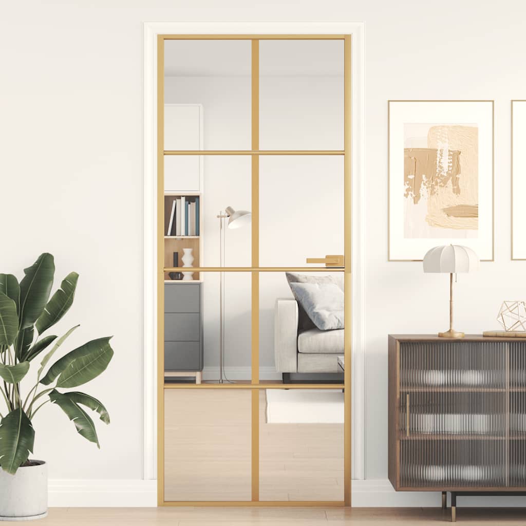 Schuifdeur Helder Esg-Glas En Aluminium Kleurig