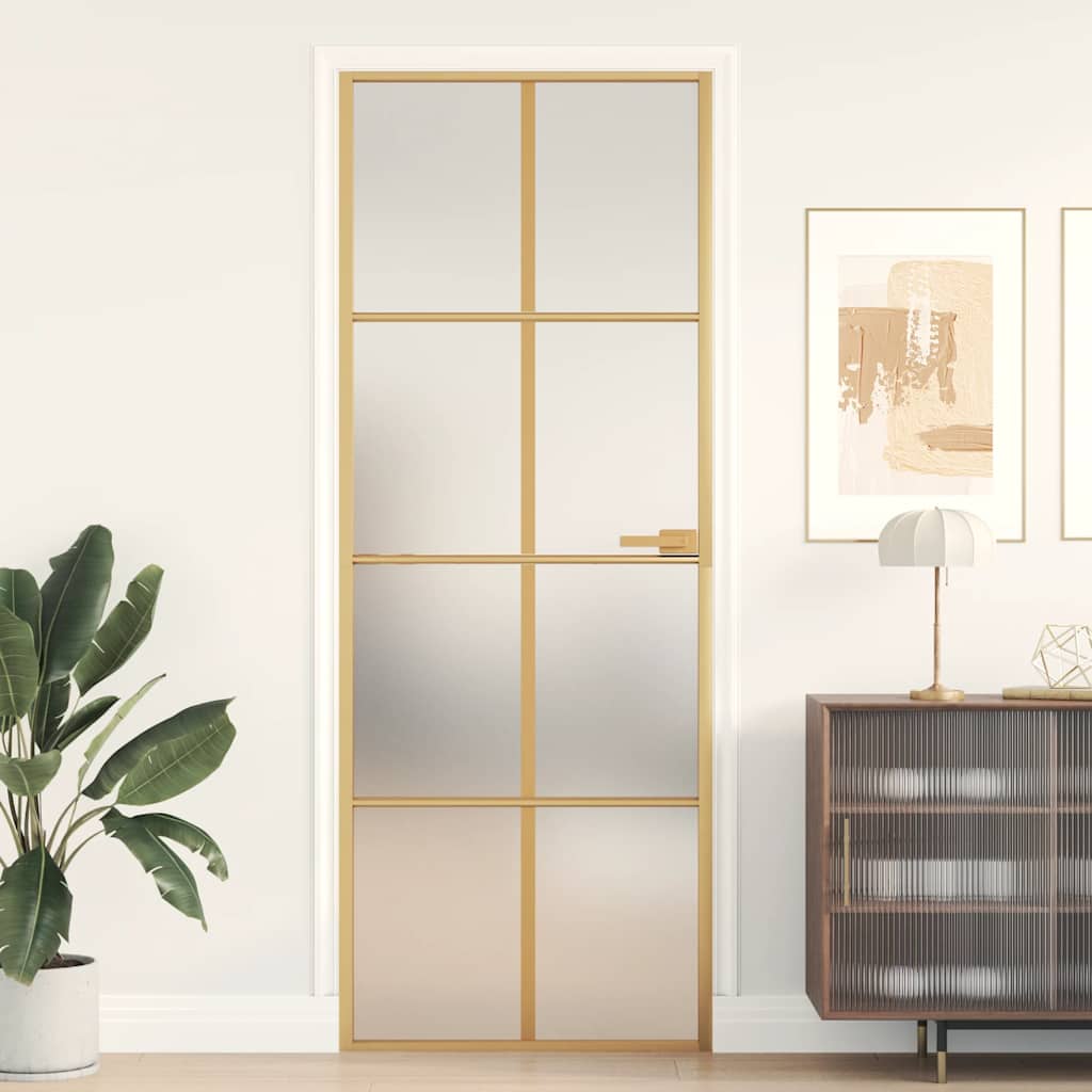 Schuifdeur Helder Esg-Glas En Aluminium Kleurig