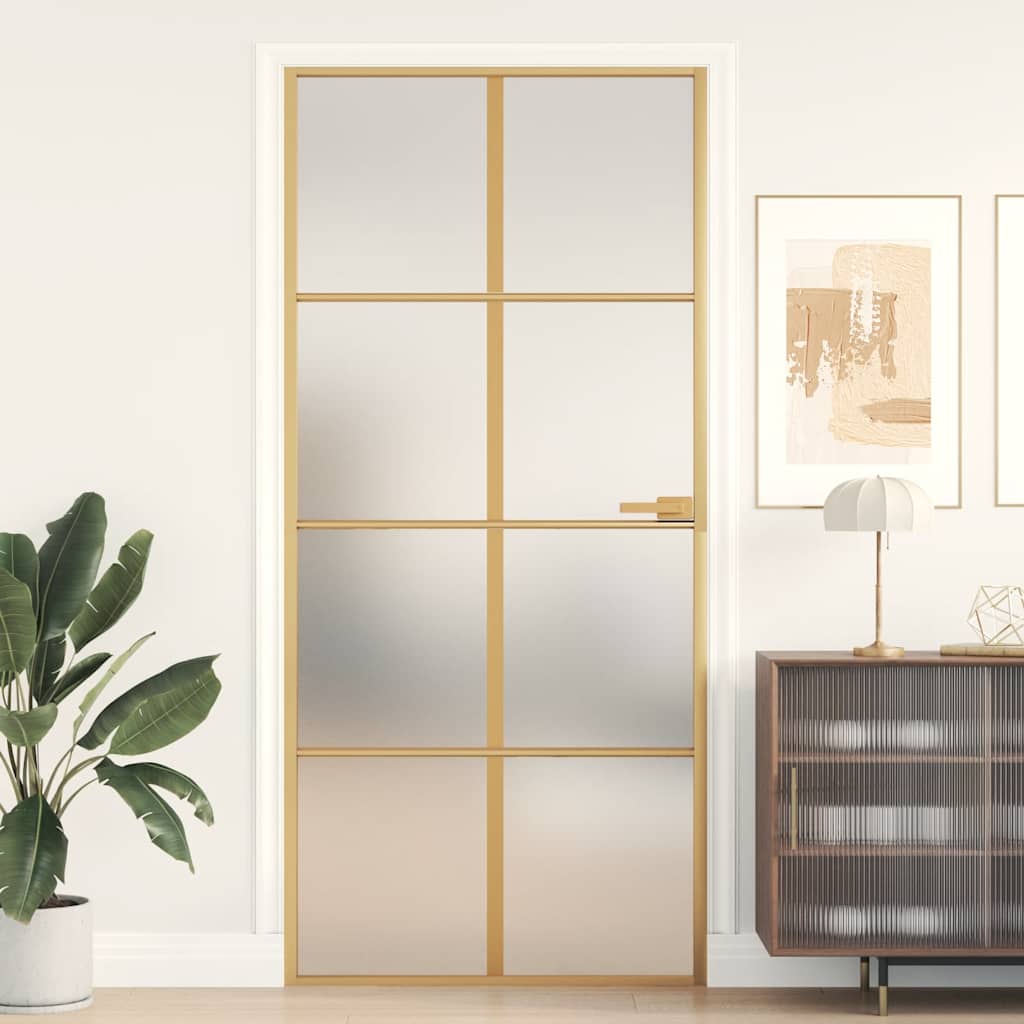 Schuifdeur Helder Esg-Glas En Aluminium Kleurig