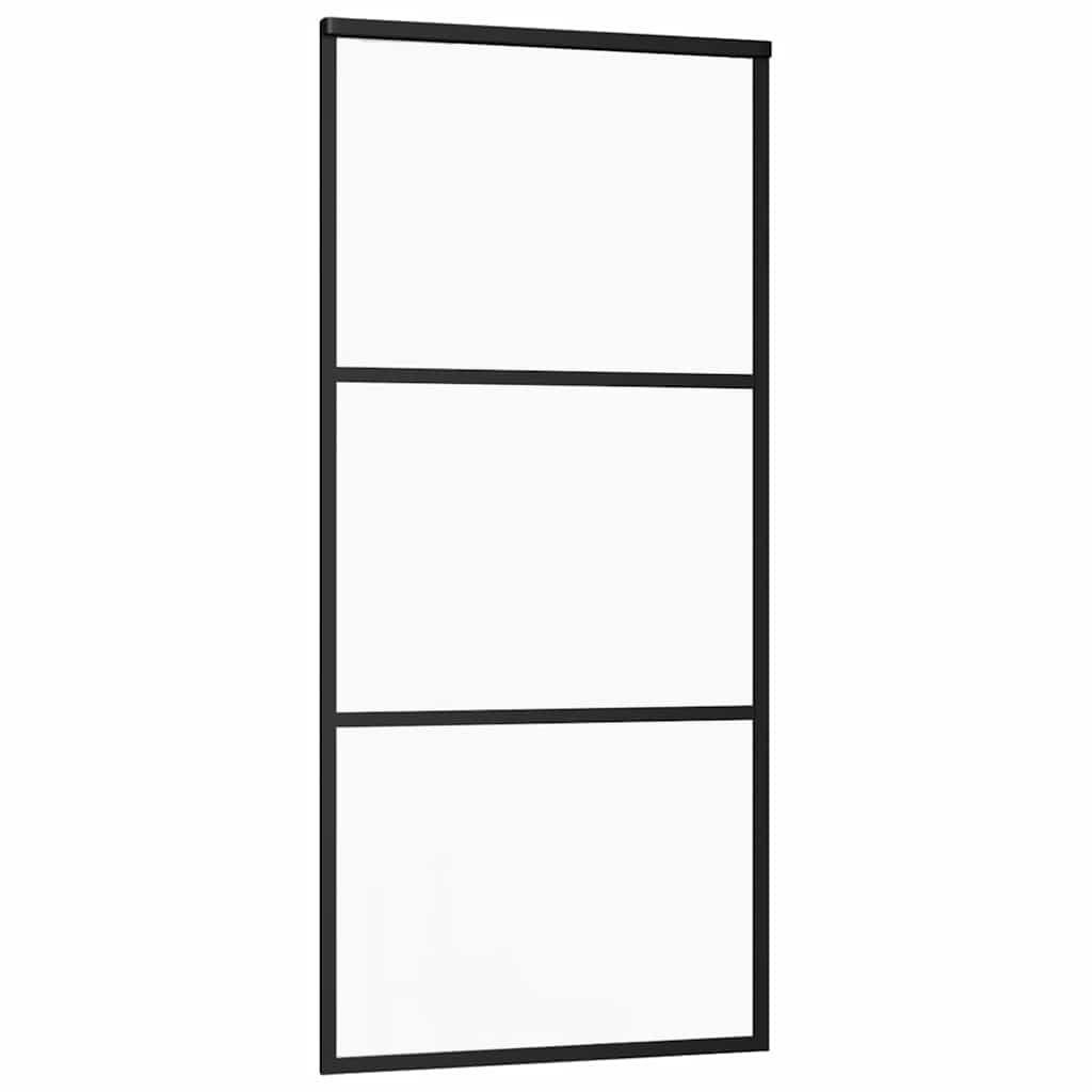 Schuifdeur Met Beslag 76X205 Cm Esg-Glas En Aluminium