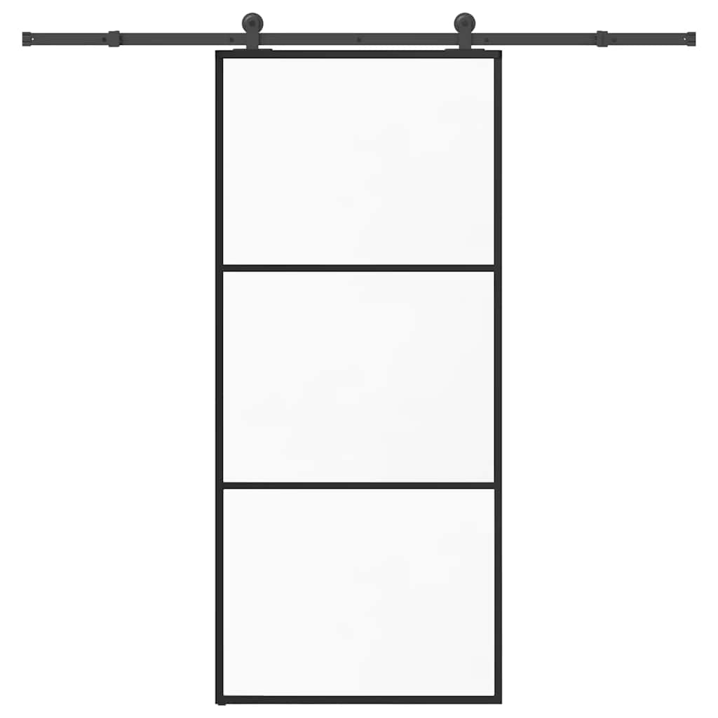 Schuifdeur Met Beslag 76X205 Cm Esg-Glas En Aluminium