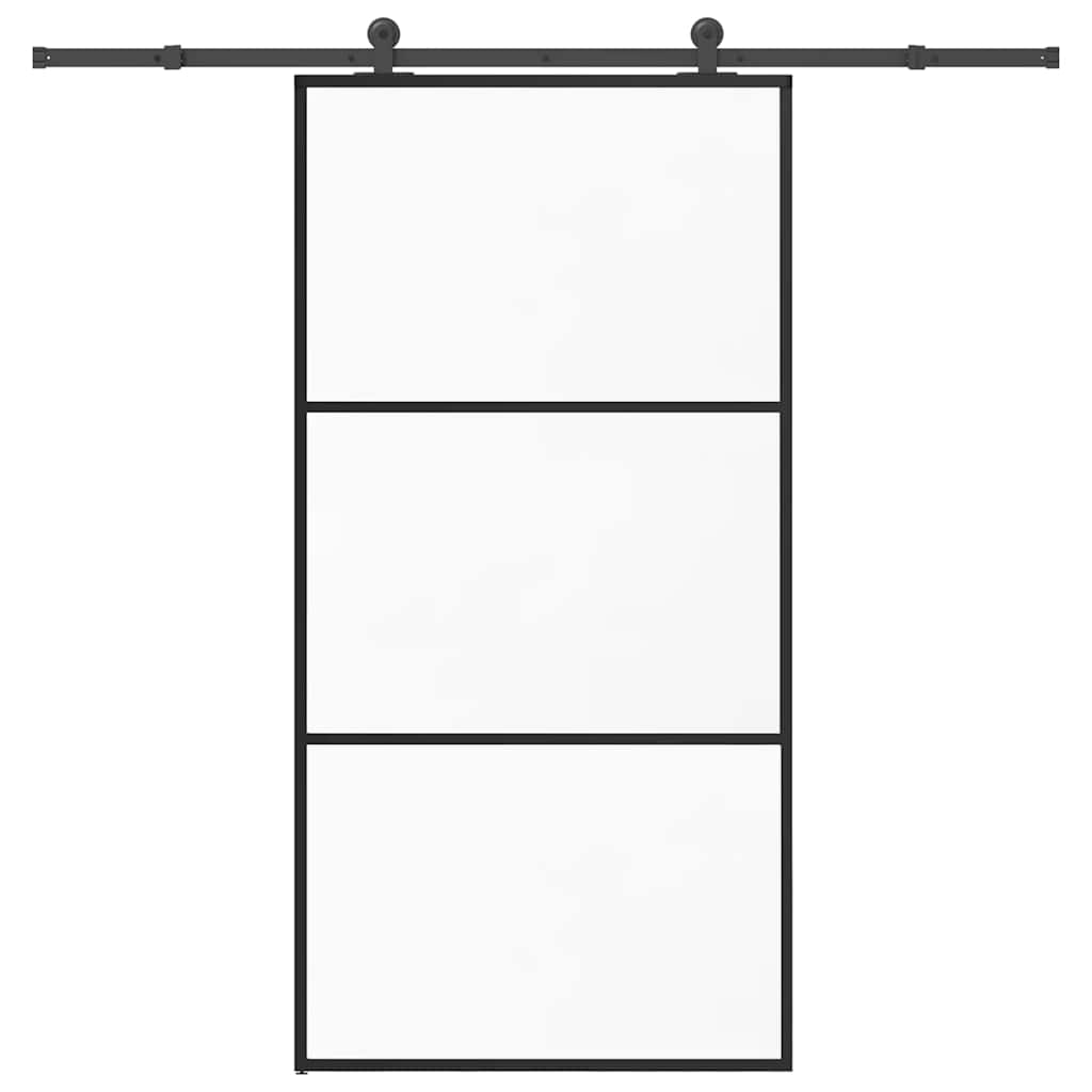 Schuifdeur Met Beslag 76X205 Cm Esg-Glas En Aluminium