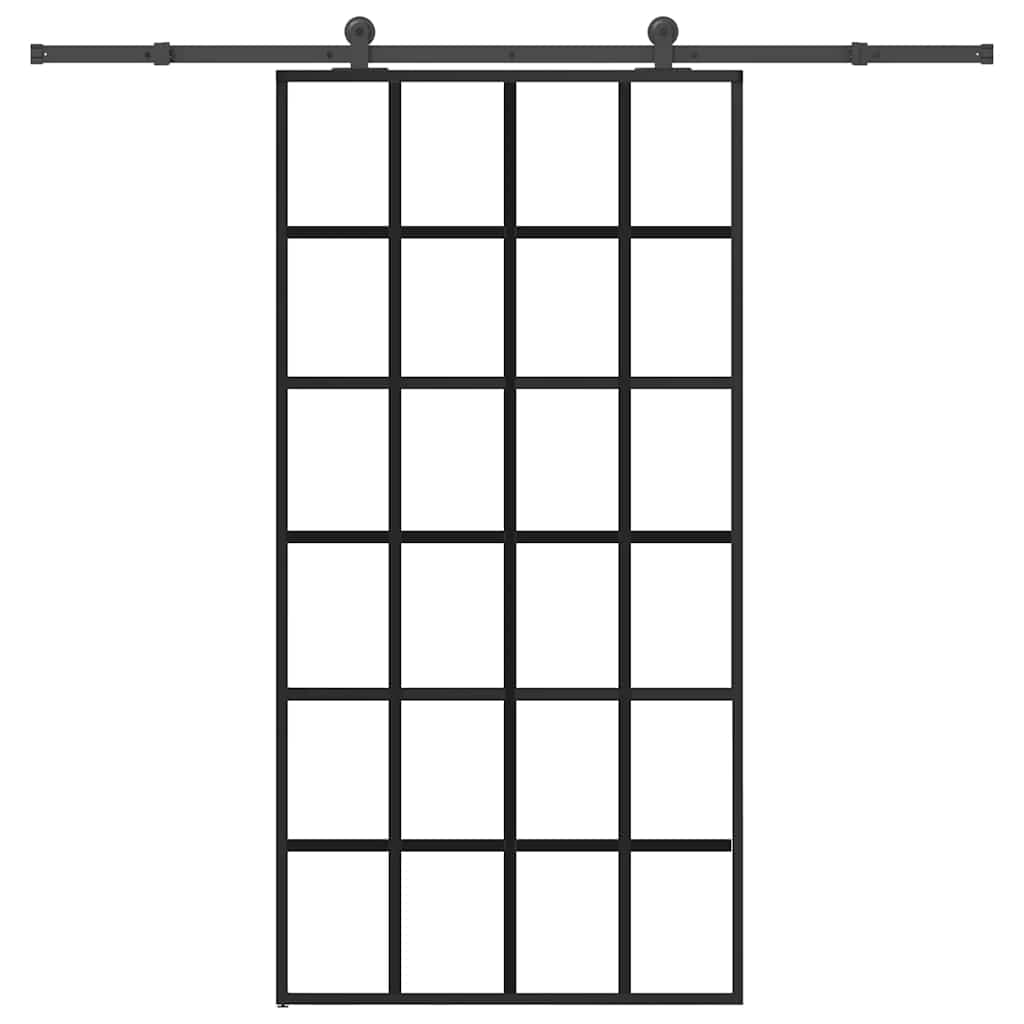 Schuifdeur Met Beslag 76X205 Cm Esg-Glas En Aluminium