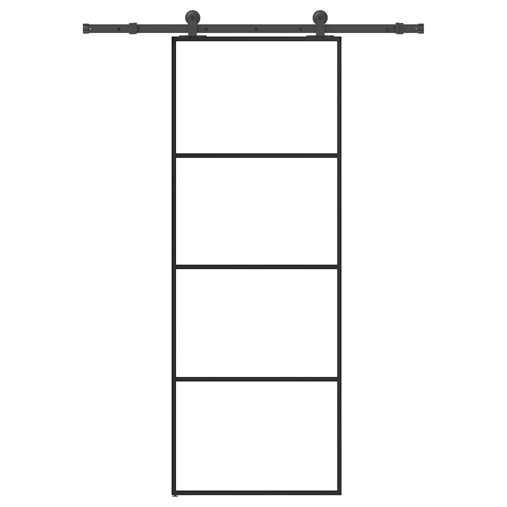 Schuifdeur Met Beslag 102,5X205 Cm Esg-Glas En Aluminium