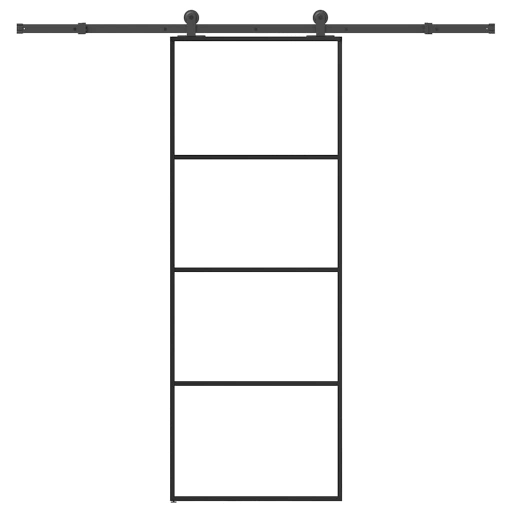 Schuifdeur Met Beslag 102,5X205 Cm Esg-Glas En Aluminium