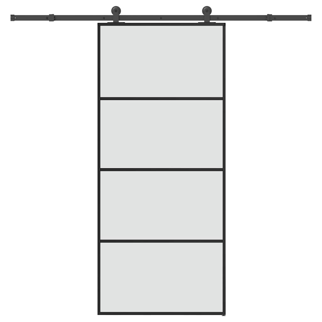 Schuifdeur Met Beslag 102,5X205 Cm Esg-Glas En Aluminium