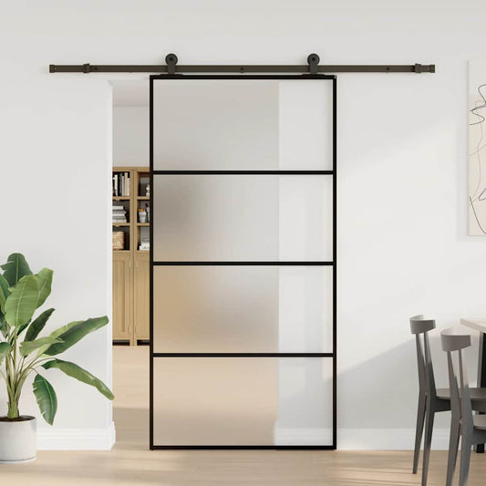 Schuifdeur Met Beslag 102,5X205 Cm Esg-Glas En Aluminium