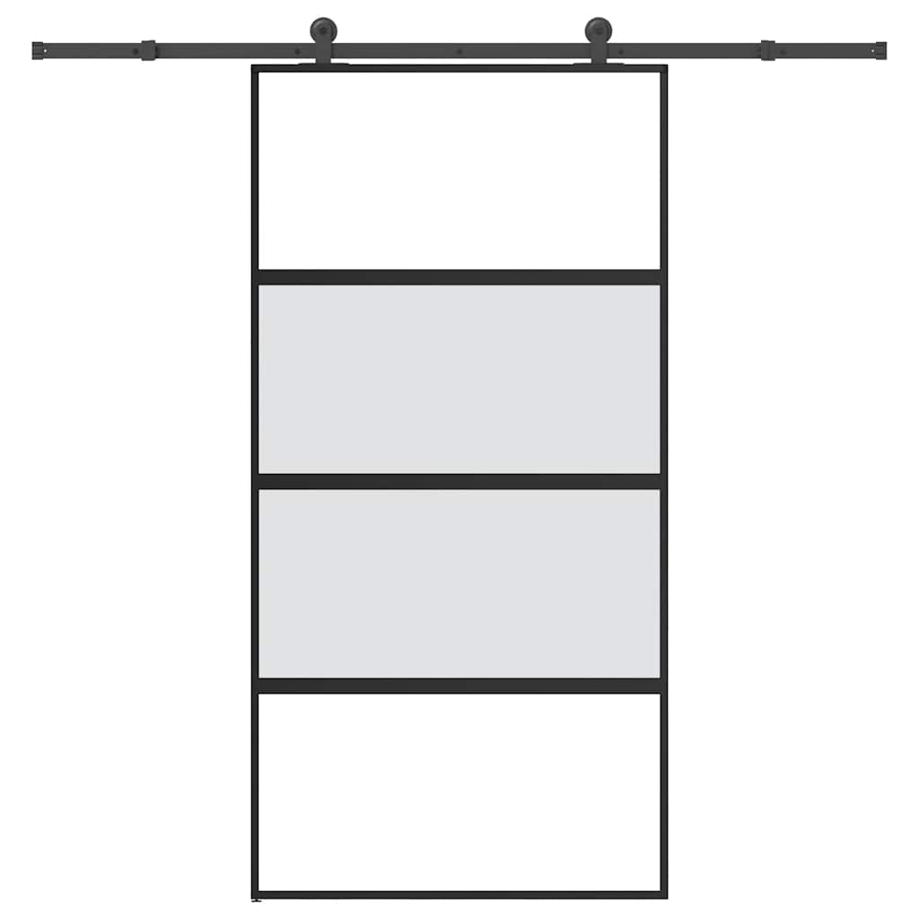 Schuifdeur Met Beslag 102,5X205 Cm Esg-Glas En Aluminium