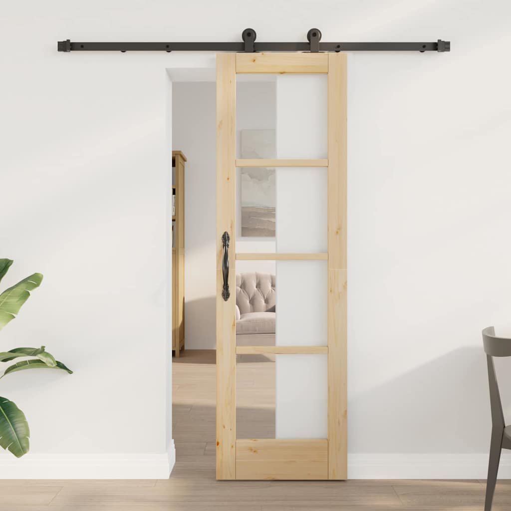 Schuifdeur Orkdal Massief Grenenhout En Glas