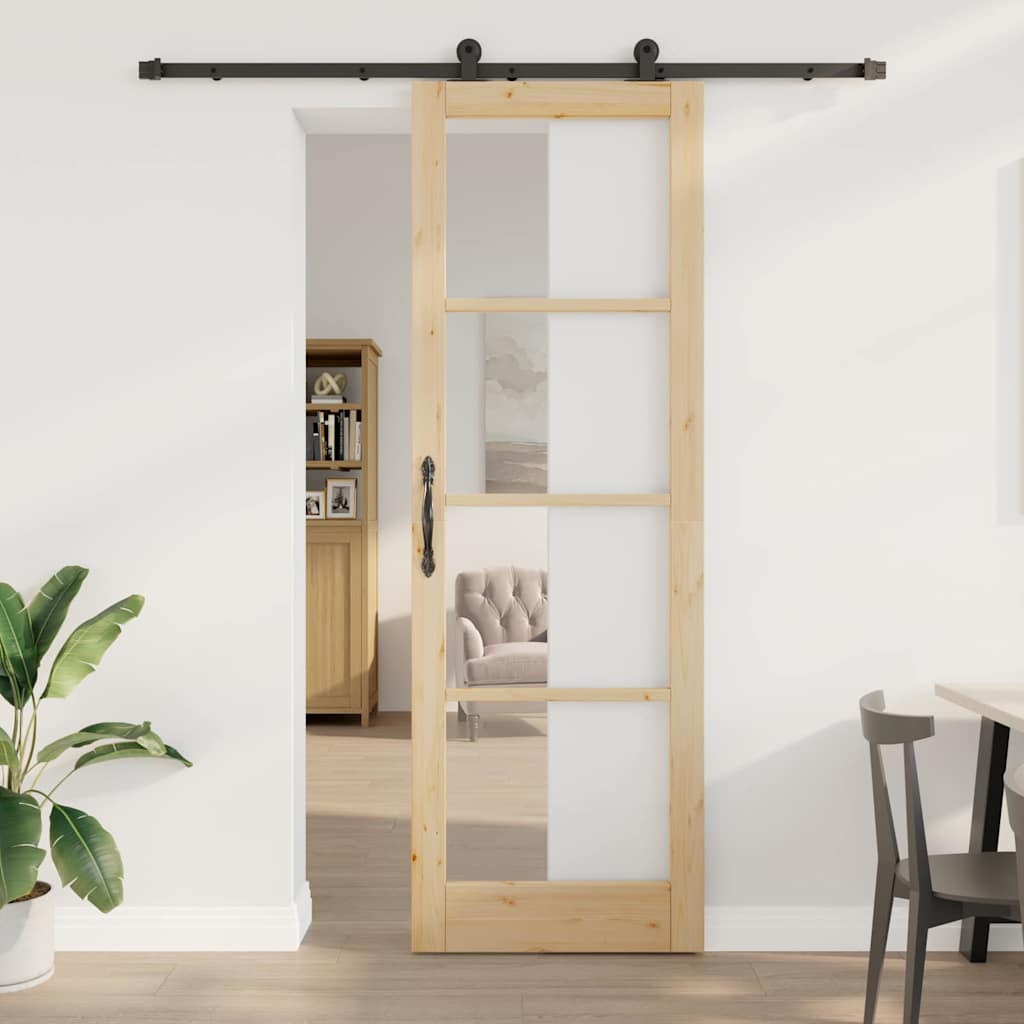 Schuifdeur Orkdal Massief Grenenhout En Glas