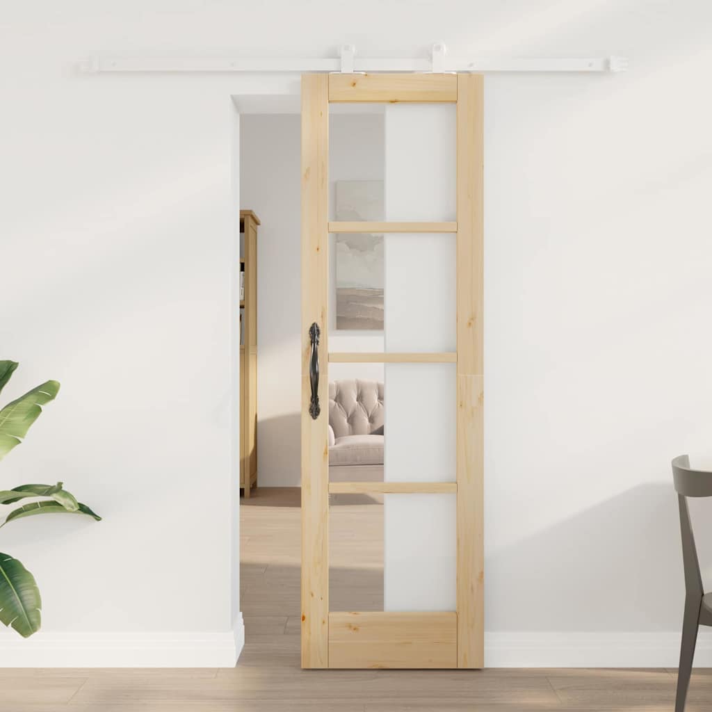 Schuifdeur Orkdal Massief Grenenhout En Glas