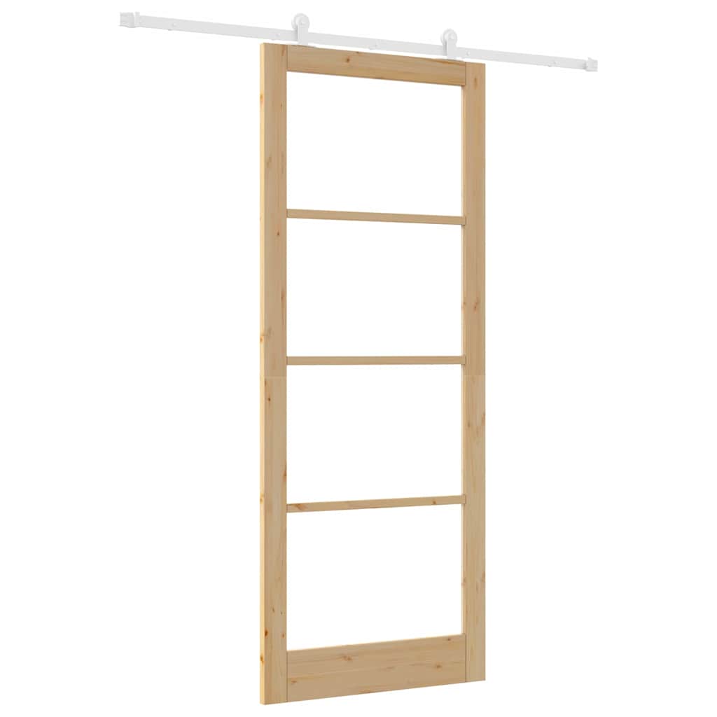 Schuifdeur Orkdal Massief Grenenhout En Glas
