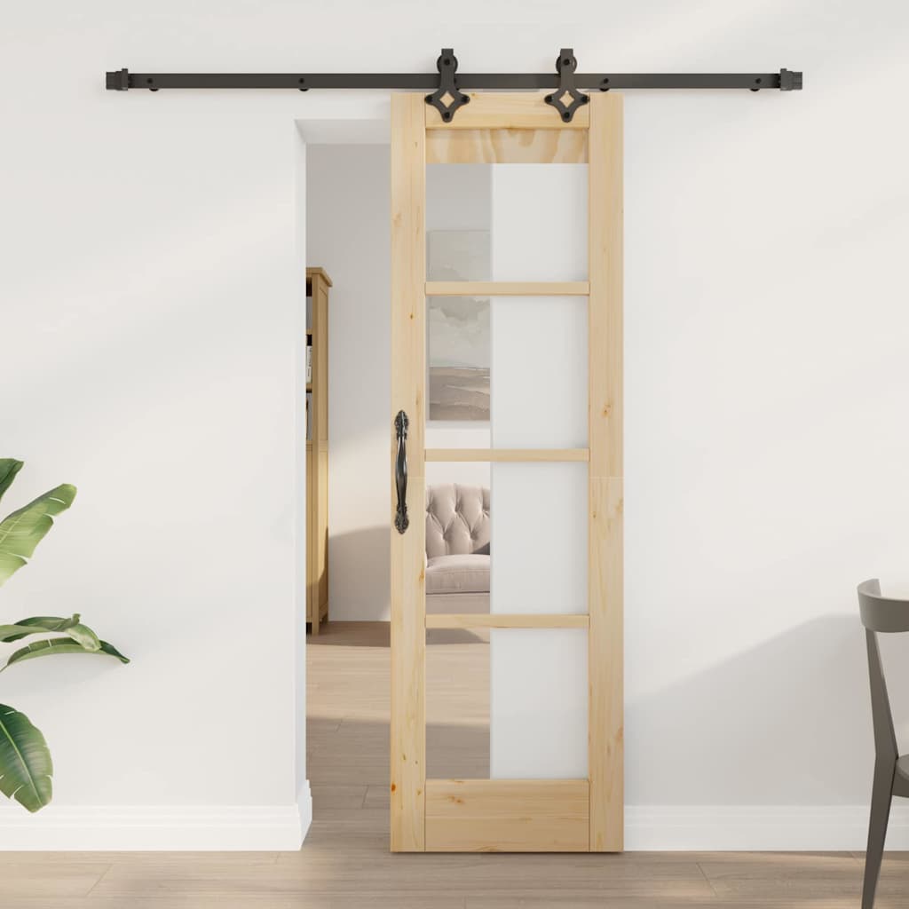 Schuifdeur Orkdal Massief Grenenhout En Glas