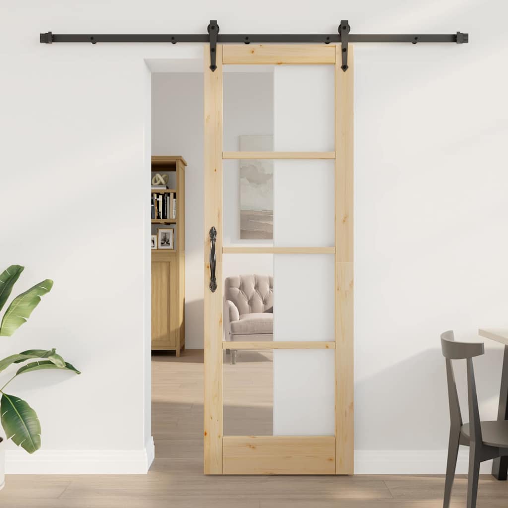 Schuifdeur Orkdal Massief Grenenhout En Glas