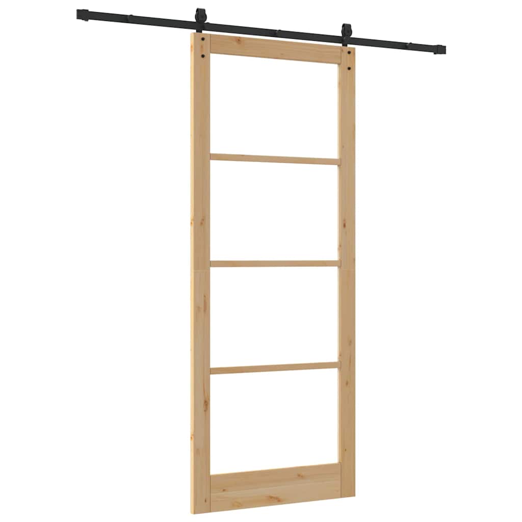 Schuifdeur Orkdal Massief Grenenhout En Glas