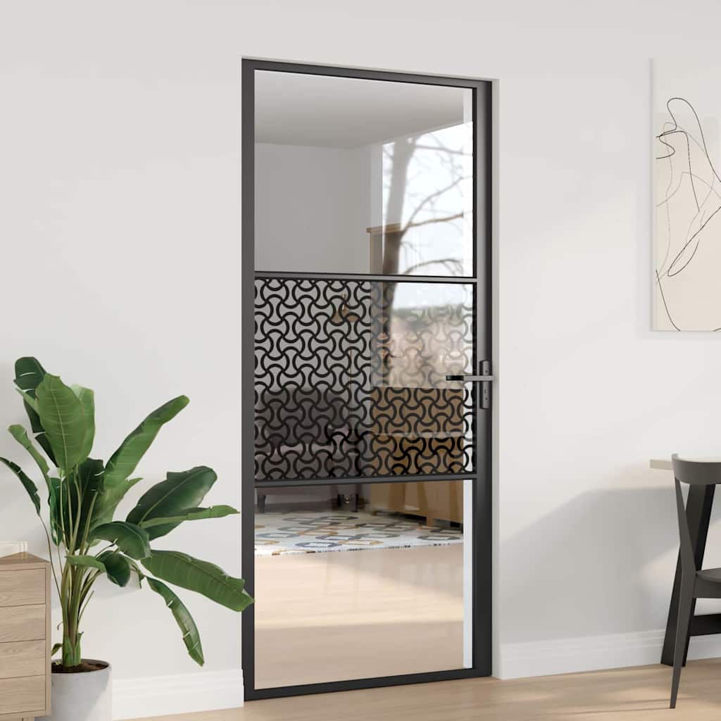 Glazen Deur 93 X 3,5 X 201,5 Cm Aluminium