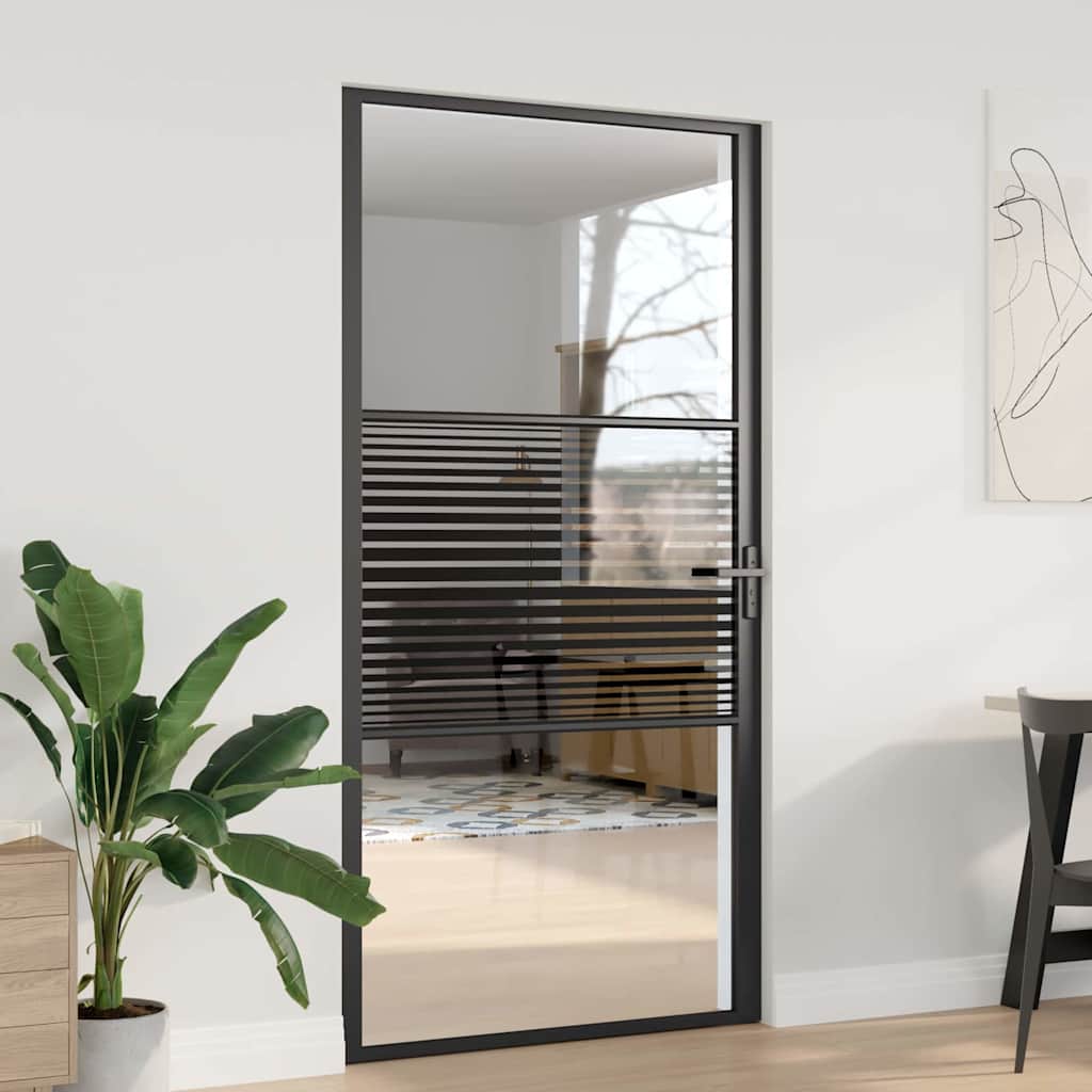 Glazen Deur 93 X 3,5 X 201,5 Cm Aluminium