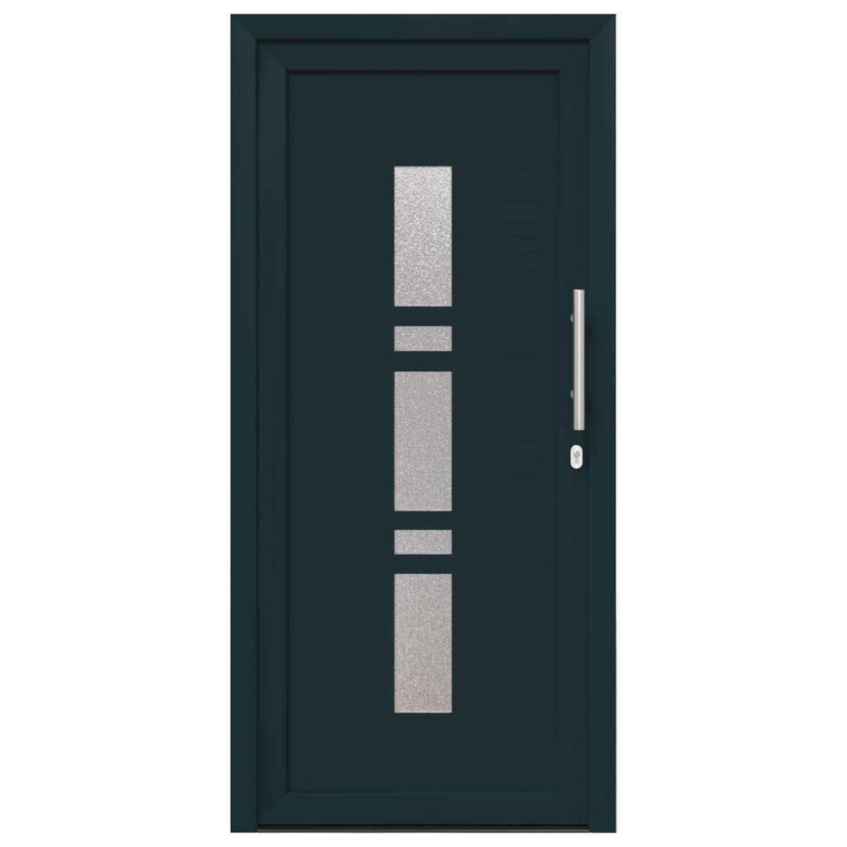 Voordeur Pvc Antraciet